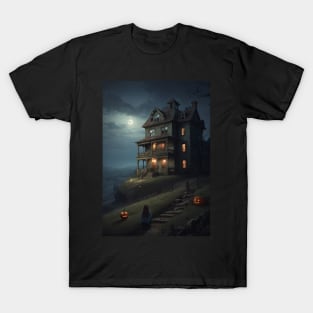 Haunted House Halloween T-Shirt